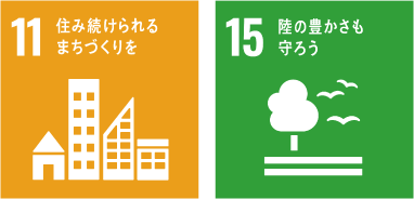 SDGs 項目　11,15